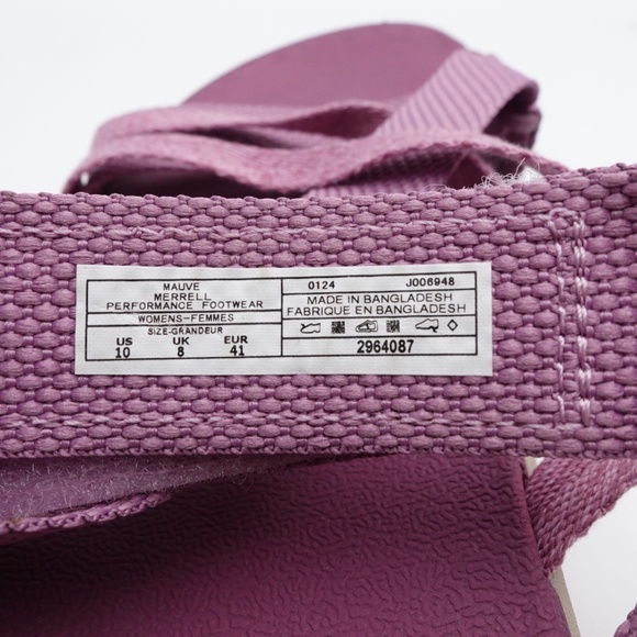 NEW Women's Merrell District 4 Post Sandals J006948 Mauve - Picture 6 of 9